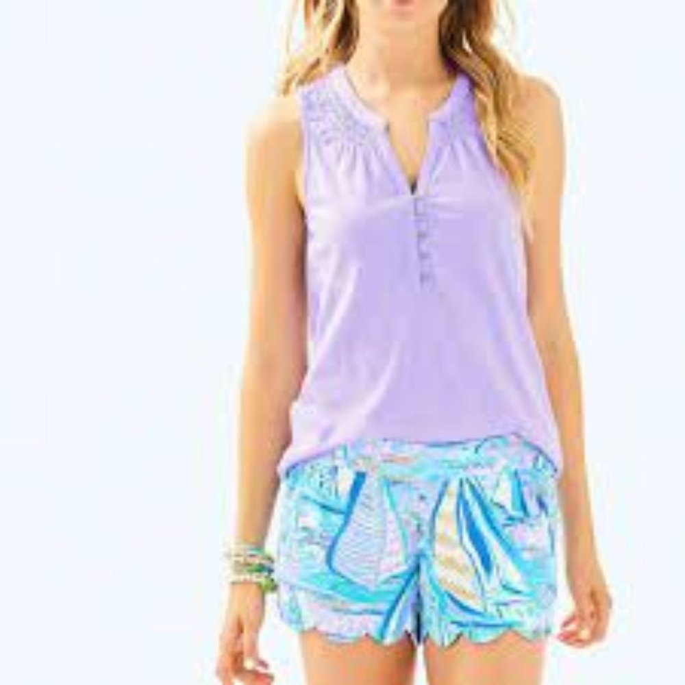 Lilly Pulitzer Essie Top - Lilac Verbena - NWT - XS